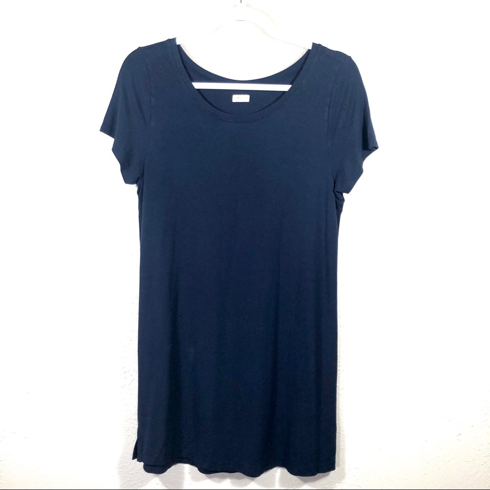 Hollister T-shirt Dress Medium Navy Blue